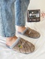 Fashion Camel Letter Embroidery Non-slip Plush Warm Couple Slippers