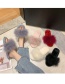 Fashion Lotus Root Starch Ostrich Fur Round Flat Slippers