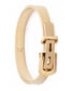 Fashion White Gold Crown Roman Alphabet Stainless Steel Crown Braided Adjustable Bracelet Set