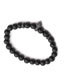 Fashion Black Black Zirconium Suit Frosted Stone Drill Ball Beaded Bracelet Set