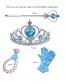 Fashion Four-piece Purple Crown Diamond Crown Magic Wand Childrens Hair Accessories Set