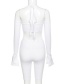 Fashion White One-shoulder Long-sleeved T-shirt High Waist Bag Hip Shorts Suit