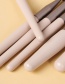 Fashion 7 Sticks Of Apricot Wooden Handle Aluminum Tube Makeup Brush Set