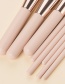 Fashion 8 White Wooden Handle Aluminum Tube Makeup Brush Set