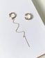 Fashion Golden Long Chain Asymmetrical Alloy Ear Clip