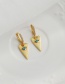 Fashion Golden Copper Triangle Earrings