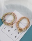 Fashion Golden Copper Inlaid Zircon Beaded Ring Bracelet