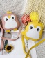 Fashion Pink Penguin Stitching Childrens Shoulder Messenger Bag