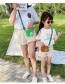 Fashion White Silicone Print Kids Messenger Shoulder Bag