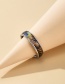 Fashion Silver Stainless Steel Inlaid Shell Wide Ring
