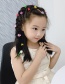 Fashion Flow Sofa Rope + Small Flower Hairpin A Total Of 121 Sets Resin Flower Fruit Crown Rainbow Children Hairpin Hair Rope Set