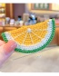 Fashion Avocado Knitted Hit Color Fruit Childrens Bangs Stickers