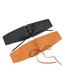 Fashion Apricot Lace-up Tassel Elastic Belt