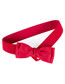 Fashion Red Elastic Elastic Bow Belt