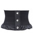 Fashion Black Elastic Bandage Bow Tassel Belt