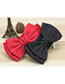 Fashion Red Wide Elastic Belt With Bow