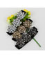 Fashion Grey Rhinestones Hand-stitched Rhinestone Flower Thin Belt