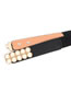 Fashion Red Elasticated Pearl Double Buckle Geometric Thin Belt