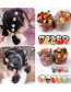 Fashion Box Of 30 Cartoon Fruits Resin Fruit Animal High Elasticity Childrens Hair Rope Set