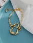Fashion Golden Copper Inlaid Zircon Boy Thick Chain Bracelet
