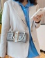 Fashion Gray Small Box Pearl Handmade Diamond Crossbody Shoulder Bag