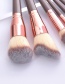 Fashion 7 Sticks Of Betel Gold Wooden Handle Aluminum Tube Makeup Brush Set
