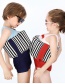 Fashion Womens Stripes (including Arm Circle) Childrens Floating Vest Swimsuit With Arm Ring