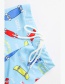 Fashion Scooter Childrens Cartoon Scooter One-piece Swimsuit Suit