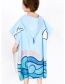 Fashion Polar Bear Microfiber Cartoon Print Childrens Hooded Bath Towel