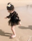 Fashion Black Childrens One-piece Swimsuit