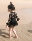 Fashion Black Childrens One-piece Swimsuit