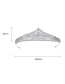 Fashion Platinum Copper Inlaid Zircon Geometric Crown