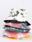 Fashion Tie-dye Leather Gray And White-double-sided Wear Tie-dye Double-sided Fisherman Hat