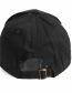 Fashion Navy Ghost Face Skull Embroidery Curved Brim Cap