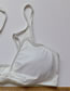 Fashion White Knotted Sling Split Swimsuit