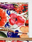 Fashion Colored Flowers Colorful Flower Print Silk Scarf