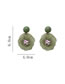 Fashion Purple Chiffon Flower Stud Earrings