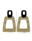 Fashion Gold Color Geometric Trapezoidal Alloy Hollow Earrings
