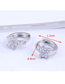 Fashion Silver Color Flower Inlaid Zircon Alloy Earrings