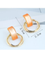 Fashion Pink Round Alloy Multilayer Earrings