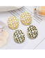 Fashion Gold Color Oval Pearl Braided Alloy Earrings