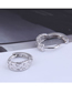 Fashion Silver Color Hollow Love Round Alloy Earrings