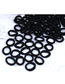 Fashion Black Non-marking Towel Roll Elastic Hair Rope Set