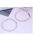 Fashion Silver Color Spring Round Alloy Ear Studs