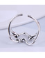 Fashion Silver Color Heart Hollow Open Ring