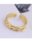 Fashion Gold Color Chain Alloy Hollow Open Ring