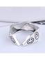 Fashion Silver Color Irregular Smiley Open Ring