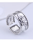 Fashion Silver Color Angel Letter Wide Open Ring