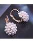 Fashion White Pearl Round Alloy Stud Earrings