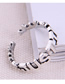 Fashion Silver Alphabet Alloy Open Ring